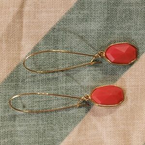 Coral earrings